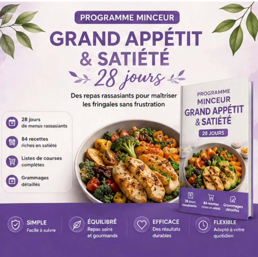 Programme Minceur Grand Appétit / Satiété – 28 jours