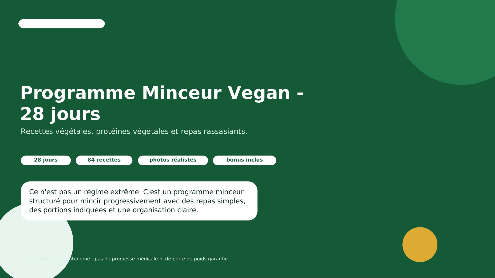 Programme Minceur Vegan – 28 jours